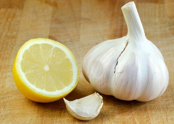 lemon and garlic to treat knee arthrosis